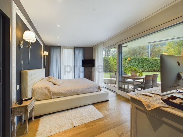 Appartamento 1.5  in bellissima posizione sul lago, PT con grande giardino / 1.5 Zimmer Wohnung in schöner Seelage, EG mit grossem Garten 9