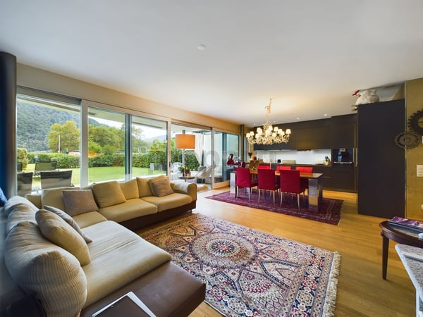 Appartamento 1.5  in bellissima posizione sul lago, PT con grande giardino / 1.5 Zimmer Wohnung in schöner Seelage, EG mit grossem Garten 5