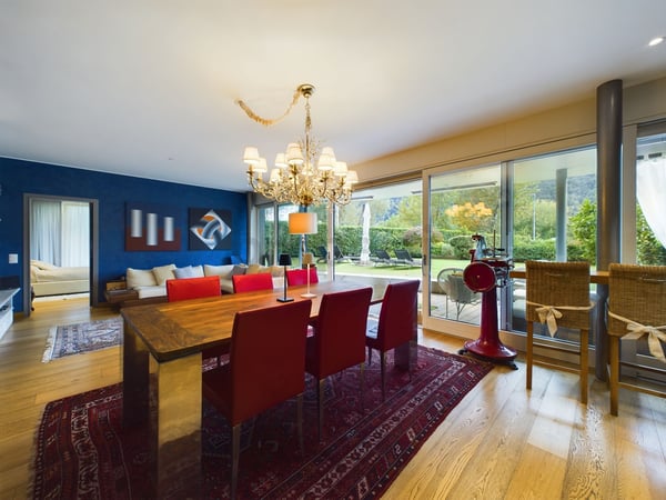 Appartamento 1.5  in bellissima posizione sul lago, PT con grande giardino / 1.5 Zimmer Wohnung in schöner Seelage, EG mit grossem Garten 7