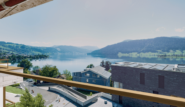 Exklusive Neubau-Attikawohnung mit Seesicht in Oberägeri  1.5 Zimmer & grosszügige Terrasse 2