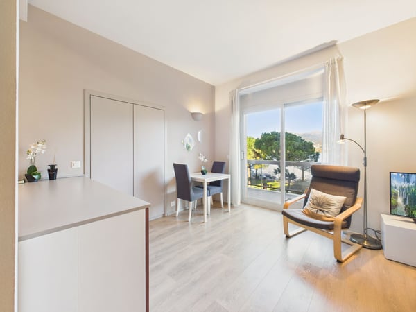 Elegante monolocale ristrutturato con vista lago a Paradiso 5