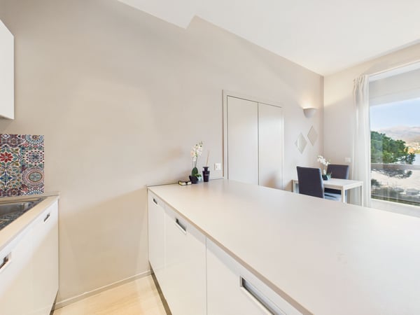 Elegante monolocale ristrutturato con vista lago a Paradiso 8