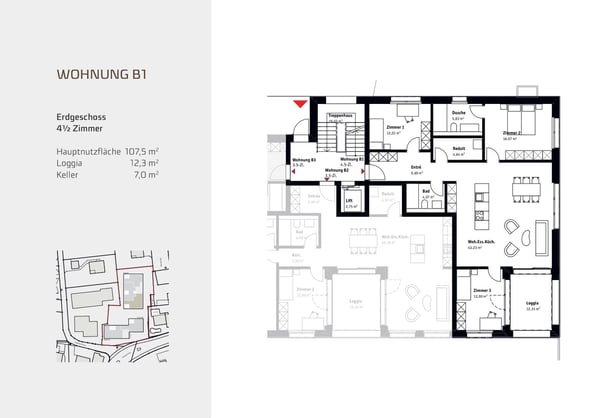 Hochwertige 1.5-Zimmer-Neubauwohnung in privilegierter Lage  Muri AG 4