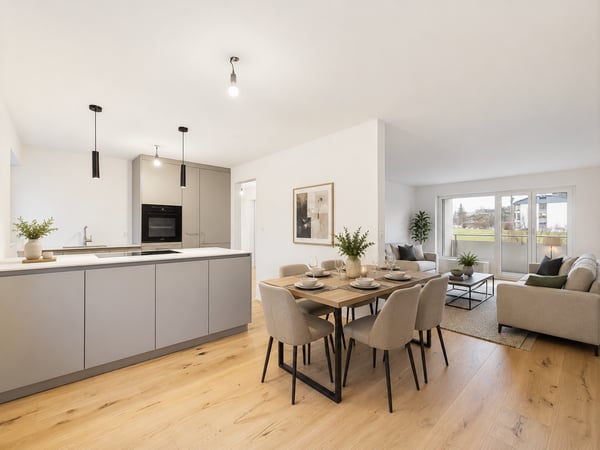 Frisch sanierte 3.5-Zimmer-Wohnung mit Balkon in Wittenbach 1