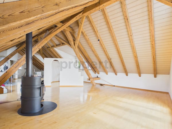 Helle 2-Zimmer-Loftwohnung mit Balkon ins Grüne, Hausen am Albis - Mietzins inkl. Nebenkosten 10