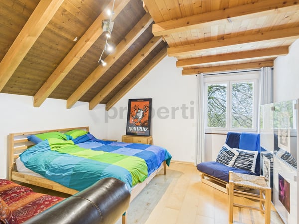Grande maison individuelle avec appartement indépendant, jardin et vue dégagée 9