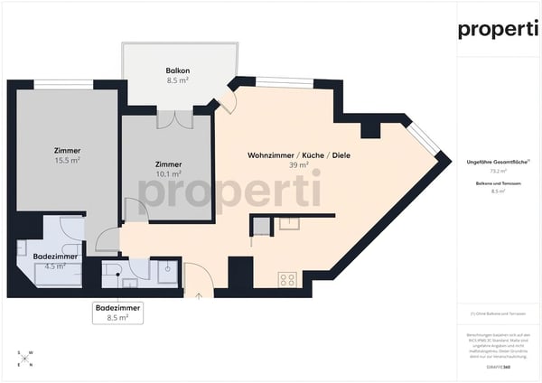 Ruhige und komfortable 3.5-Zimmer-Wohnung in Unterlunkhofen 10