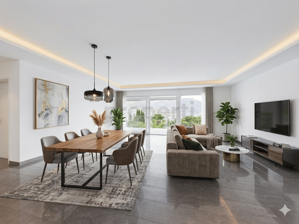 Incantevole appartamento di 3.5 locali con vista mozzafiato sul Lago Maggiore / Charmante 3.5-Zimmer-Wohnung mit Seeblick in Gerra (Gambarogno) 4
