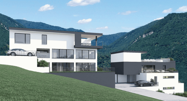 Moderne 2,5-Zimmer-Neubauwohnung in LuminoModerno appartamento di 2,5 locali di nuova costruzione a Lumino 1