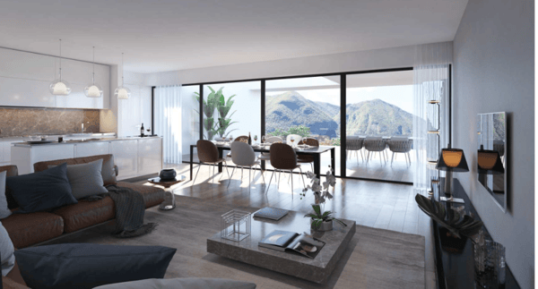Moderne 2,5-Zimmer-Neubauwohnung in LuminoModerno appartamento di 2,5 locali di nuova costruzione a Lumino 5