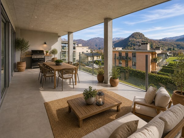 Moderno appartamento 2.5 locali con ampia terrazza a Gravesano 2