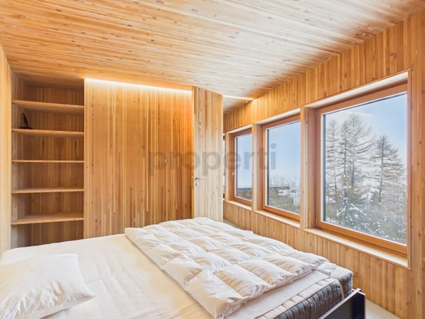 Architektonisch herausragendes Einfamilienhaus an erstklassiger Panoramalage in den Schweizer Alpen - ein Zweitwohnsitz mit Wohnkomfort und Weitblick 9
