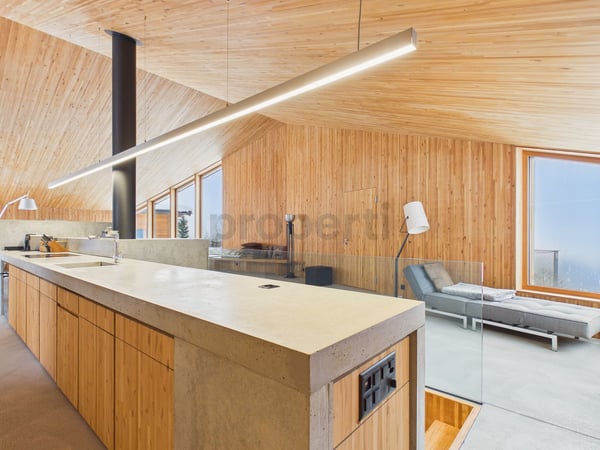Architektonisch herausragendes Einfamilienhaus an erstklassiger Panoramalage in den Schweizer Alpen - ein Zweitwohnsitz mit Wohnkomfort und Weitblick 6
