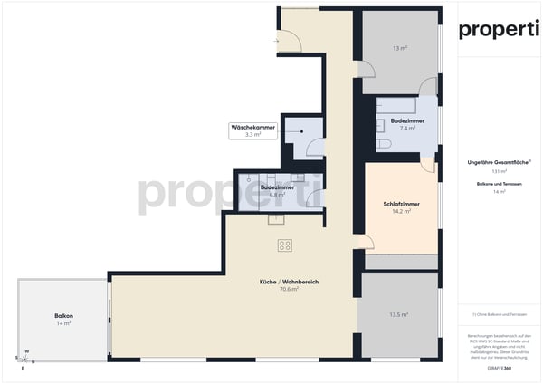 Lichtdurchflutete 4.5-Zimmer-Wohnung mit aussergewöhnlichem Raumgefühl. 5