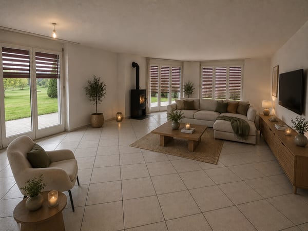 Ruhige Wohnlage, grosszügiger Gartensitzplatz und zwei Tiefgaragenplätze inklusive 2