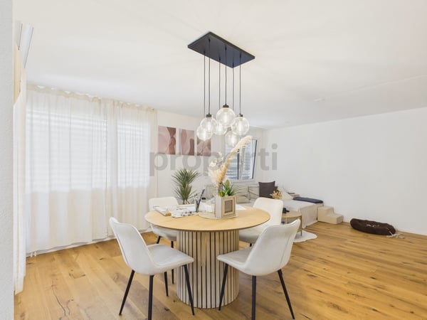 Renovierte 3.5-Zimmer-Wohnung mit privatem Gartensitzplatz und moderner Ausstattung 2