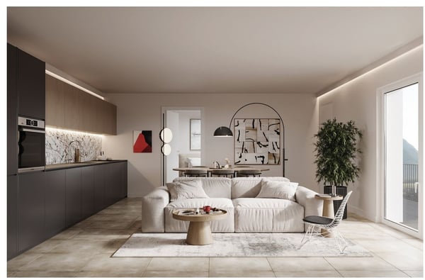 Nuovo complesso residenziale Sassa a Gnosca - Vendesi nuovo 4.5 locali + monolocale