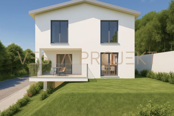 Progetto di costruzione approvato per due moderne ville unifamiliare con standard Minergie e vista panoramica