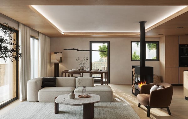 Chalet mitoyen contemporain sur plan - 5,5 pièces à Euseigne (Hérémence) 2