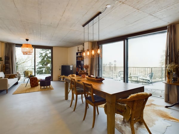 Riesige 90 m² Panorama-Terrasse, voll möbliert und Blick auf den Zugersee 4