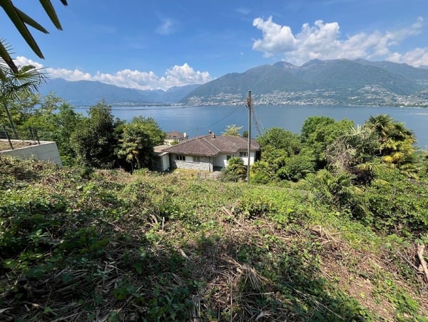Terreno edificabile con licenza di costruzione in vendita a Gambarogno - un'opportunità unica nel verde del Ticino 1