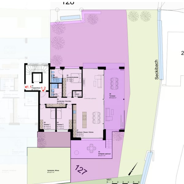 Neubauprojekt: 4.5-Zimmer-Erdgeschosswohnung in Untereggen 9