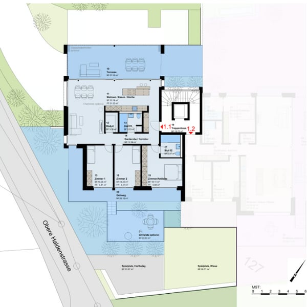 Neubauprojekt: 4.5-Zimmer-Erdgeschosswohnung in Untereggen 9