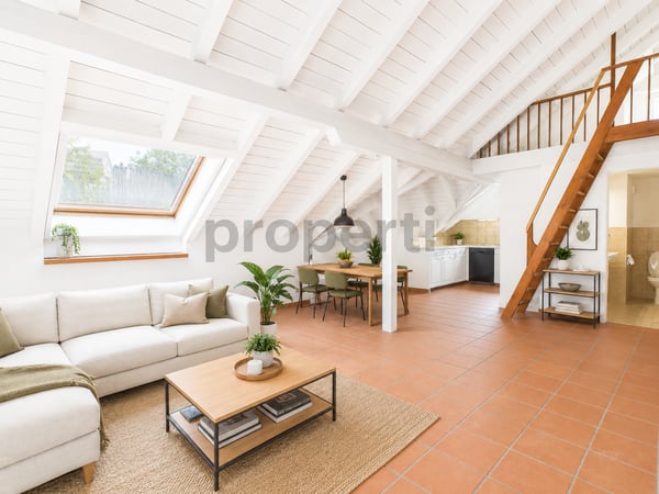 Gemütliche 4.5-Zimmer-Dachwohnung mit Balkon in Beringen