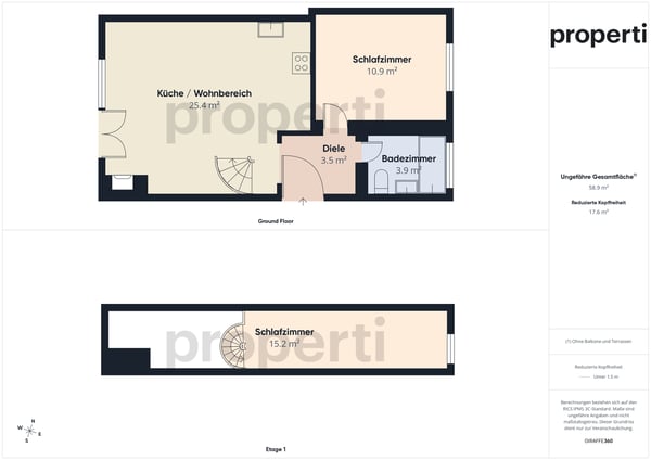 Stilvolle möbilierte 2.5-Zimmer-Dachwohnung 10