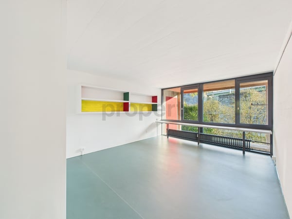 Wohnen in einer Ikone der Schweizer Architektur | Einzigartige Maisonettewohnung im denkmalgeschützten Atelier-5-Ensemble in Flamatt 6