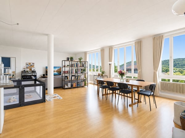 Weitblick, Raumhöhe & Innenhof - Ihr neues Domizil in Othmarsingen