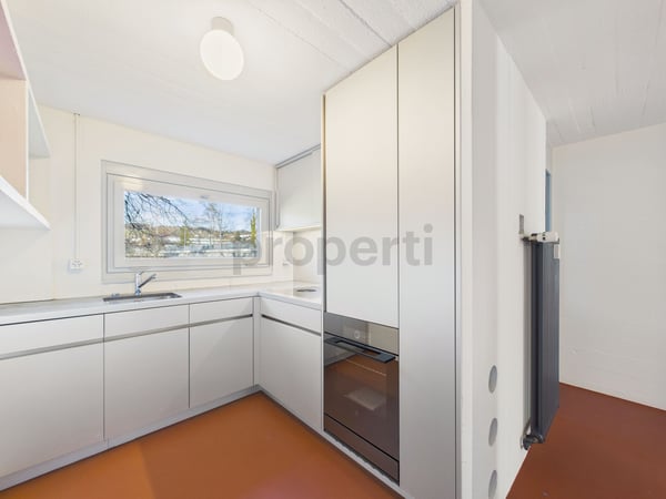 Wohnen in einer Ikone der Schweizer Architektur | Einzigartige 4.5-Zimmer-Maisonettewohnung im denkmalgeschützten Atelier-5-Ensemble in Flamatt 2