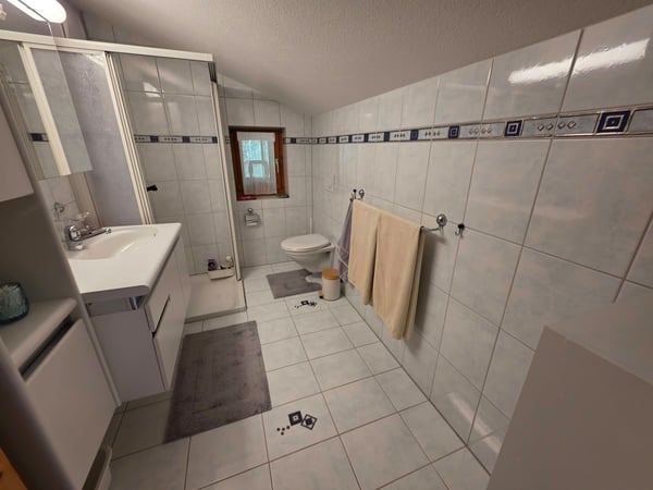 Süd-Balkon mit herrlicher Bergsicht: Gemütliches Dachgeschoss, Parkplatz inklusive, nah am Crestasee. Zweitwohnsitz möglich 7