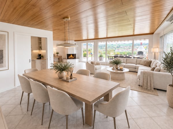 Renoviertes Einfamilienhaus mit Grünblick, Doppelgarage, Cheminée und grossem Grundstück 4