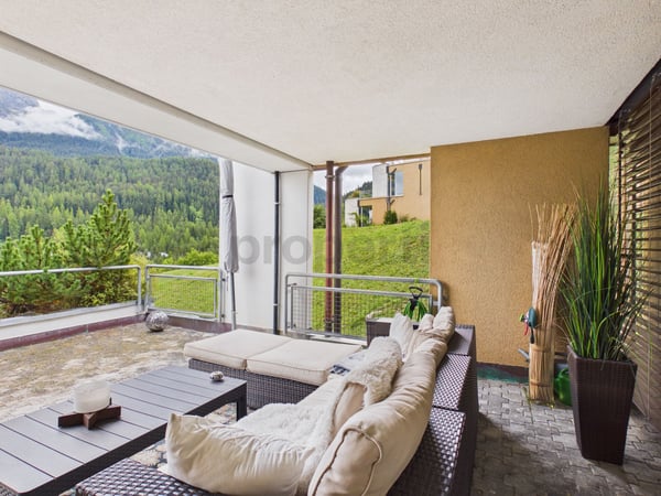 Investieren oder Wohnen in Scuol: Erst-/Zweitwohnsitz, 3.5 Zimmer Terrassenwohnung 11