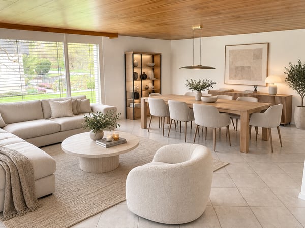 Renoviertes Einfamilienhaus mit Grünblick, Doppelgarage, Cheminée und grossem Grundstück 2