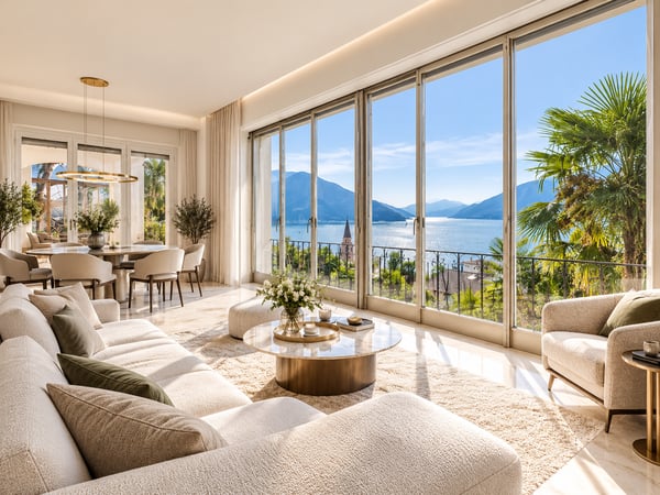 Bissone: terreno con vista lago e progetto per esclusiva residenza bifamiliare 7