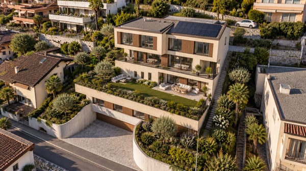 Bissone: terreno con vista lago e progetto per esclusiva residenza bifamiliare 5