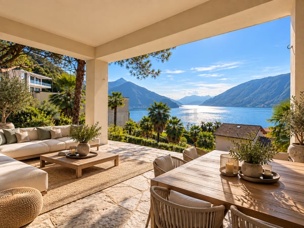 Bissone: terreno con vista lago e progetto per esclusiva residenza bifamiliare 9