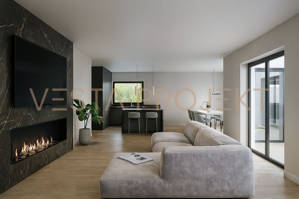 Progetto di costruzione approvato per due moderne ville unifamiliare con standard Minergie e vista panoramica 6