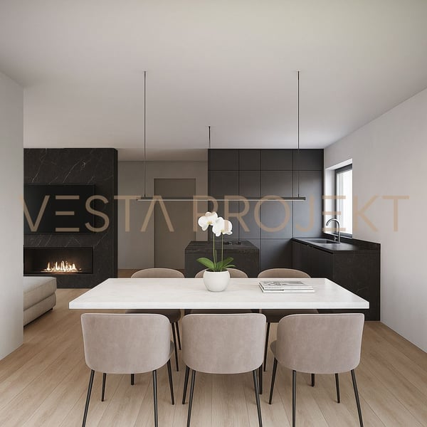 Progetto di costruzione approvato per due moderne ville unifamiliare con standard Minergie e vista panoramica 5