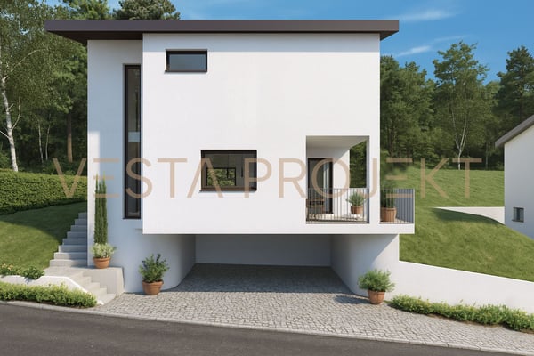 Progetto di costruzione approvato per due moderne ville unifamiliare con standard Minergie e vista panoramica 2