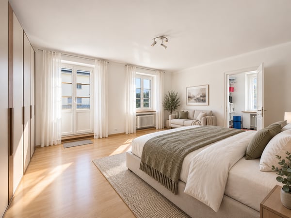 Sanfte Aussicht in Schüpfheim, Fünf Schlafzimmer für viel Platz, Renoviertes Traditionsgebäude mit Balkon 6
