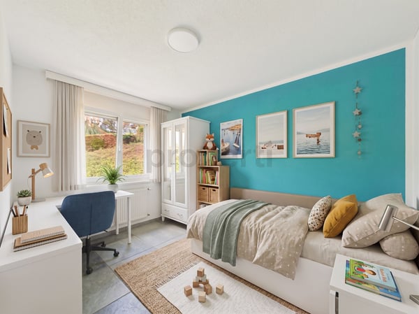 Lichtdurchflutete 190 m² Maisonette mit Seesicht, Kamin & grossen Hobbyräumen 6