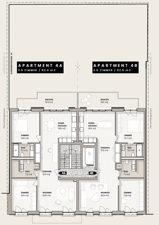 8 exklusive 1.5-Zimmer-Neubauwohnungen  urban wohnen in Basel 10