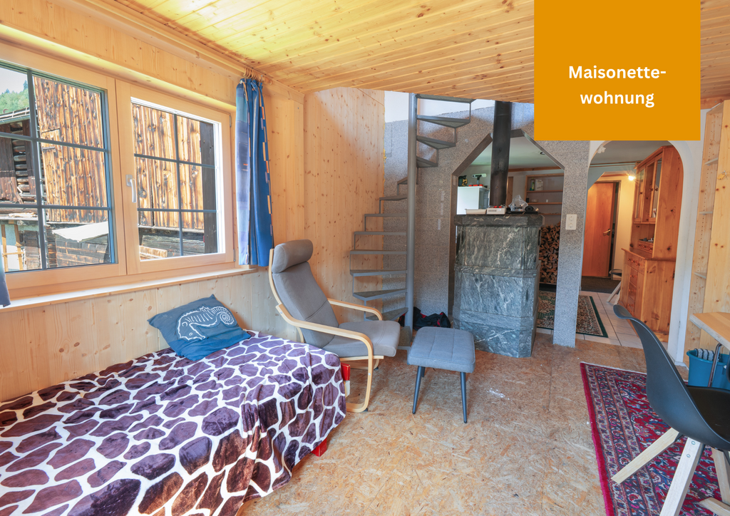 Immobilie in Curaglia - 3.5 Zimmer-Maisonettewohnung mit Ausbaupotenzial - Bild 0