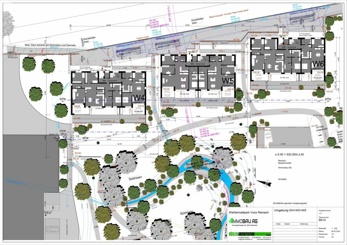 Progetto di costruzione nuovo Weihermattpark Trio
