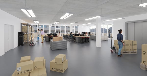 Moderne Gewerberäume mit Warenlift und Balkon 7