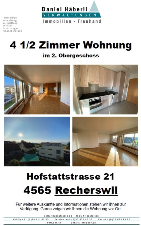 4 1/2 Zimmerwohnung im 2. Obergeschoss 5