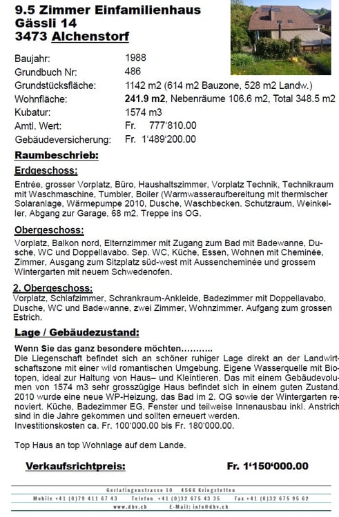 Top 9 1/2 Zimmer Einfamilienhaus im Grünen 21